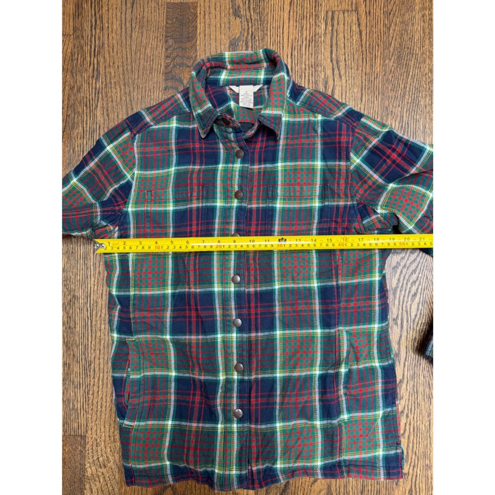 Duluth Trading Co Flannel Chore Jacket S Red Plaid Quilted Cabincore Rustic - Picture 5 of 8